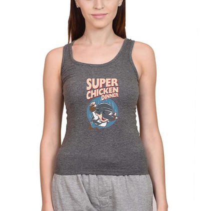 PUBG Super Chicken Dinner Women Tank Top-FunkyTeesClub