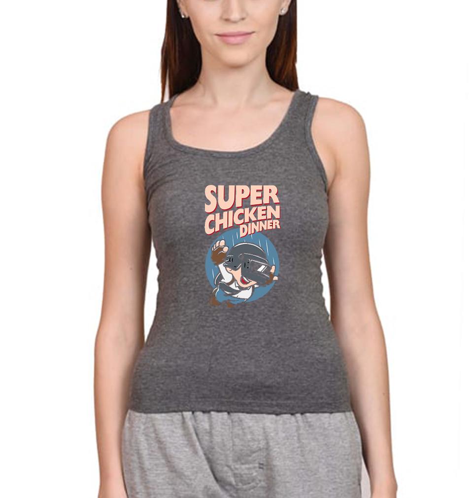 PUBG Super Chicken Dinner Women Tank Top-FunkyTeesClub
