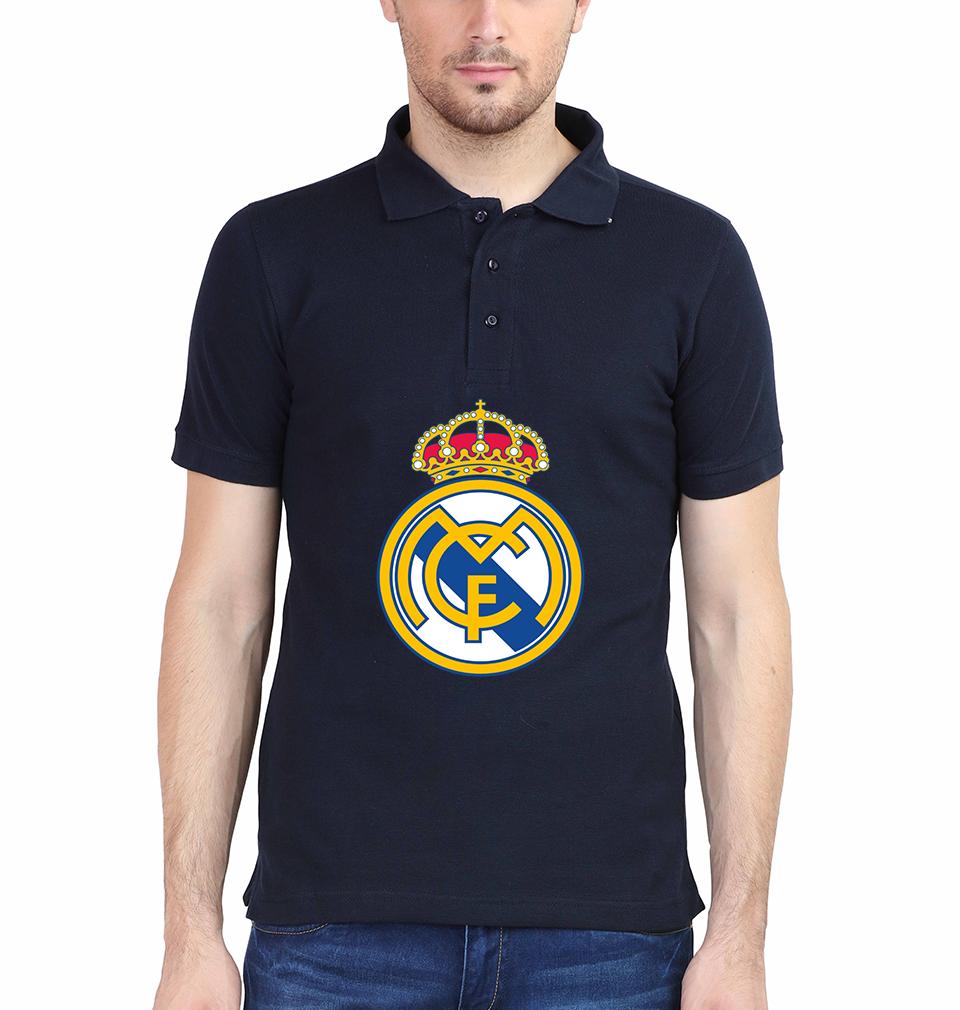 Real Madrid Men Polo Half Sleeves T-Shirts-FunkyTeesClub