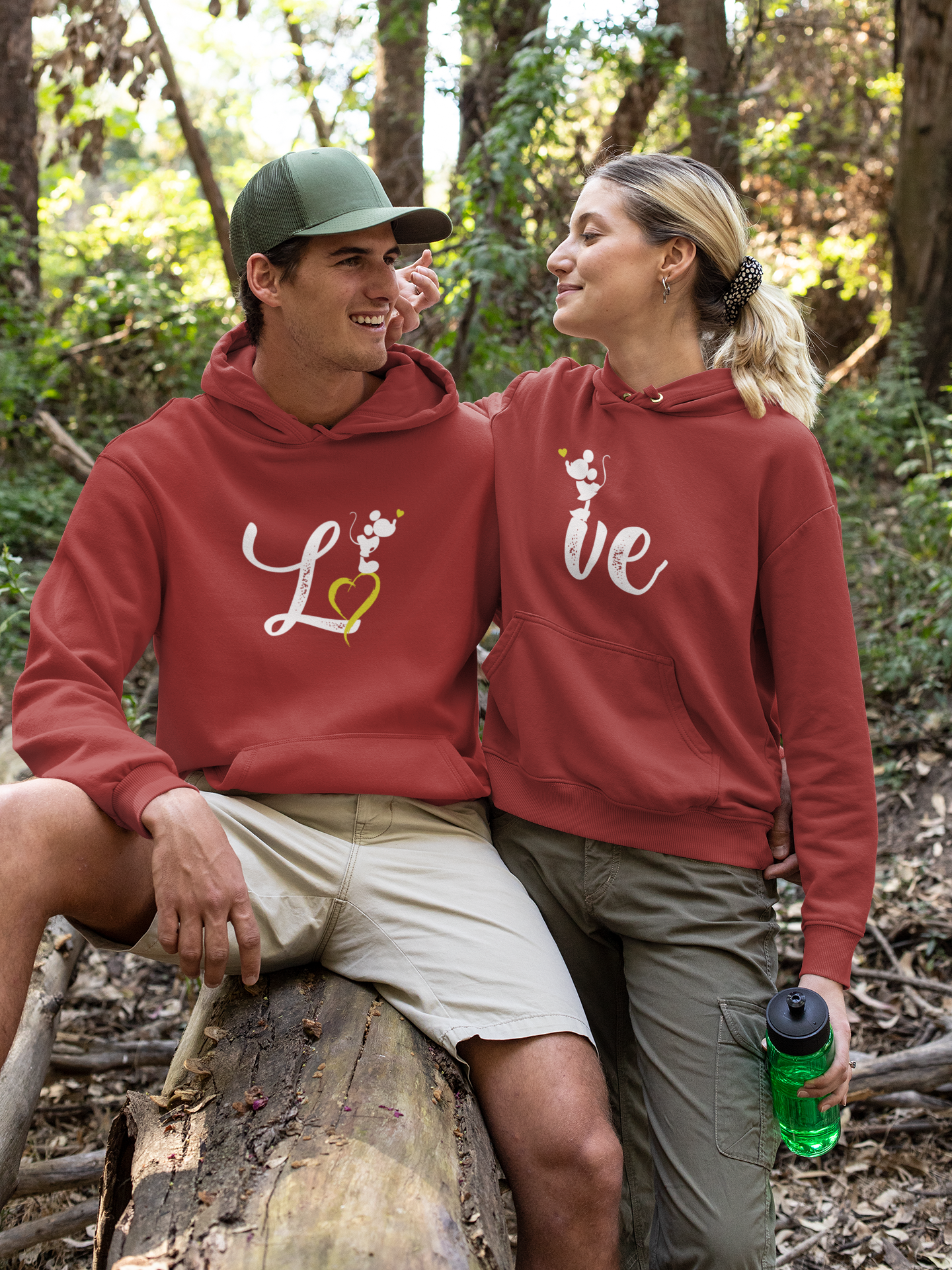 Love Couple Hoodie-FunkyTeesClub