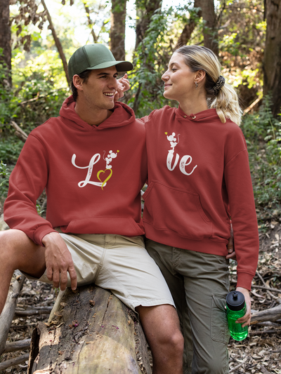 Love Couple Hoodie-FunkyTeesClub