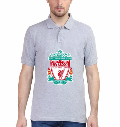 Liverpool Logo Men Polo Half Sleeves T-Shirts-FunkyTeesClub