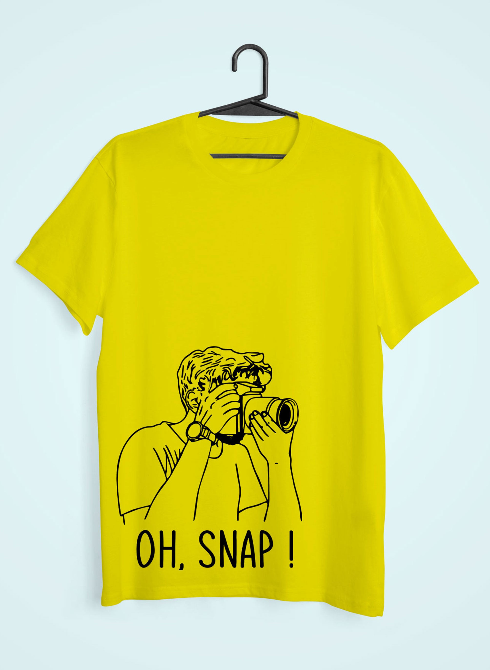 Oh Snap Mens Half Sleeves T-shirt- FunkyTeesClub