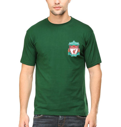 Liverpool Logo Men Half Sleeves T-Shirts-FunkyTeesClub
