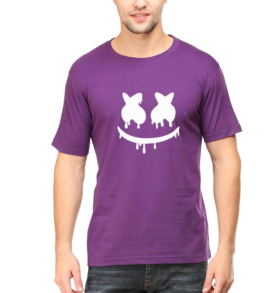 Marshmello Half Sleeves T-Shirt For Men-FunkyTeesClub