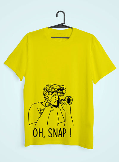 Oh Snap Women Half Sleeves T-shirt- FunkyTeesClub