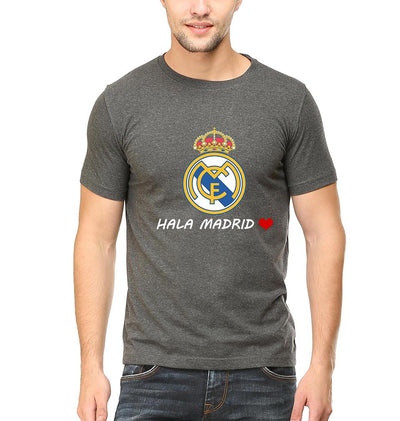 Hala Madrid Men Half Sleeves T-Shirts-FunkyTeesClub