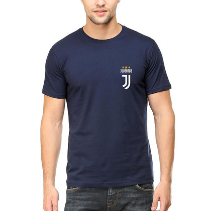 Juventus Logo Men Half Sleeves T-Shirts-FunkyTeesClub