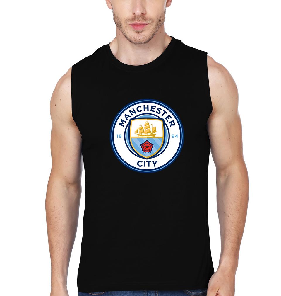Manchester City Men Gym Vest-FunkyTeesClub