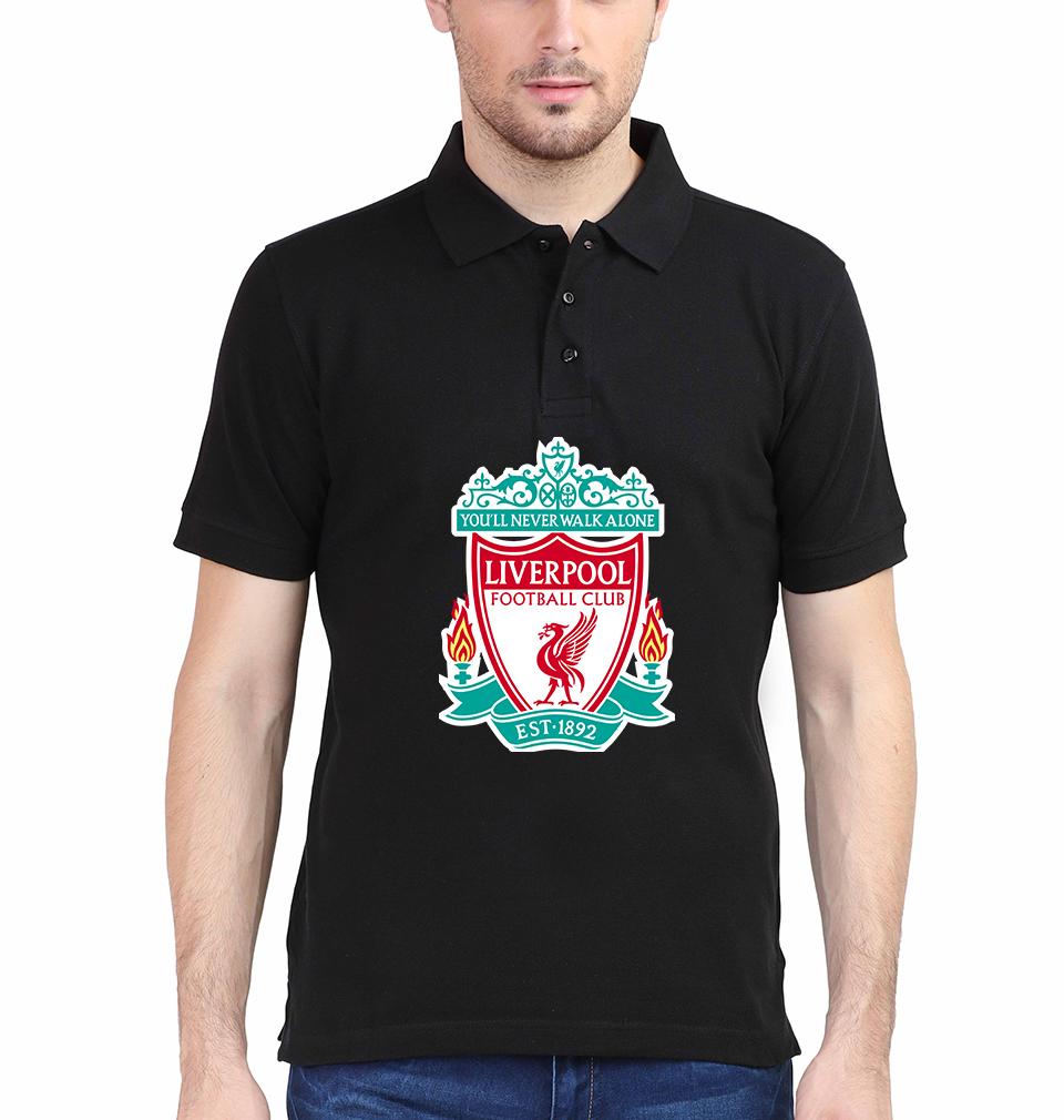 Liverpool Logo Men Polo Half Sleeves T-Shirts-FunkyTeesClub