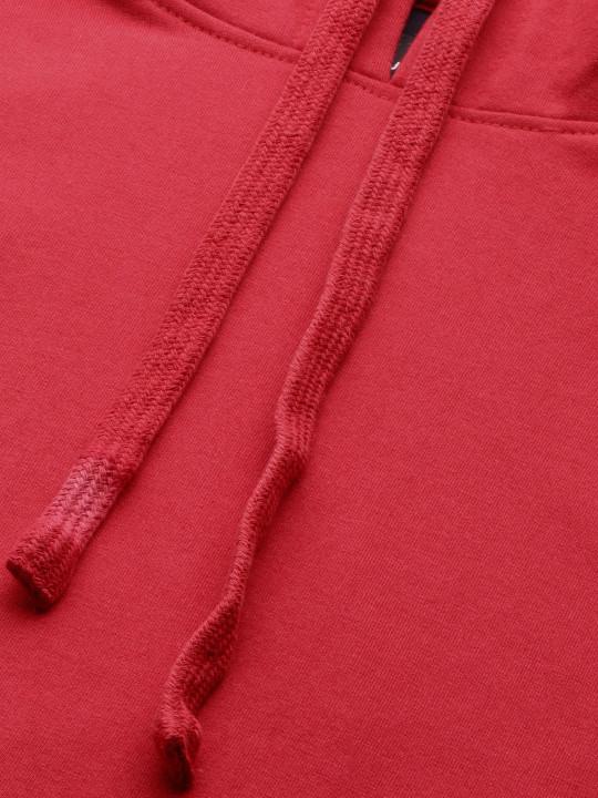 Plain red Hoodie Sweatshirt -FunkyTeesClub
