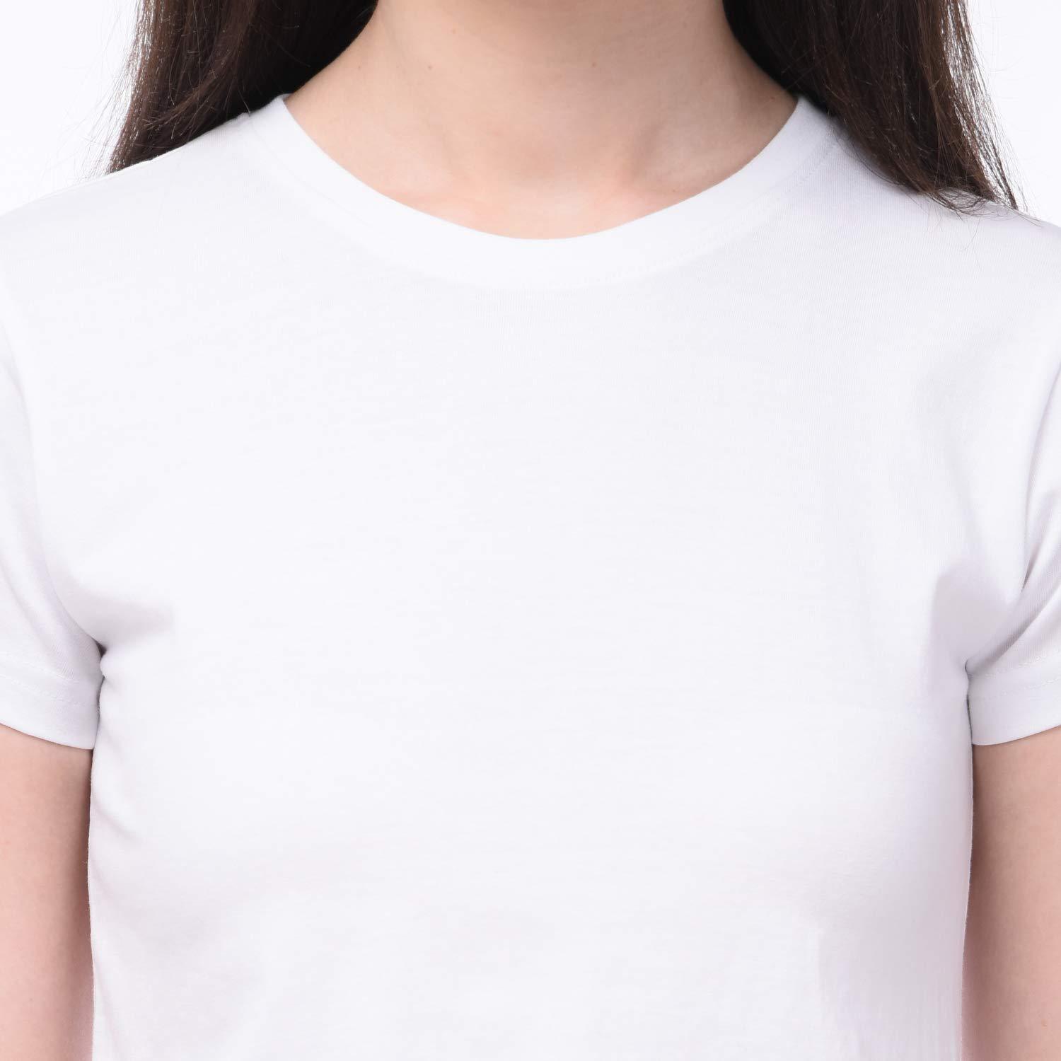 Plain White Women Crop Top-FunkyTeesClub