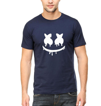 Marshmello Half Sleeves T-Shirt For Men-FunkyTeesClub