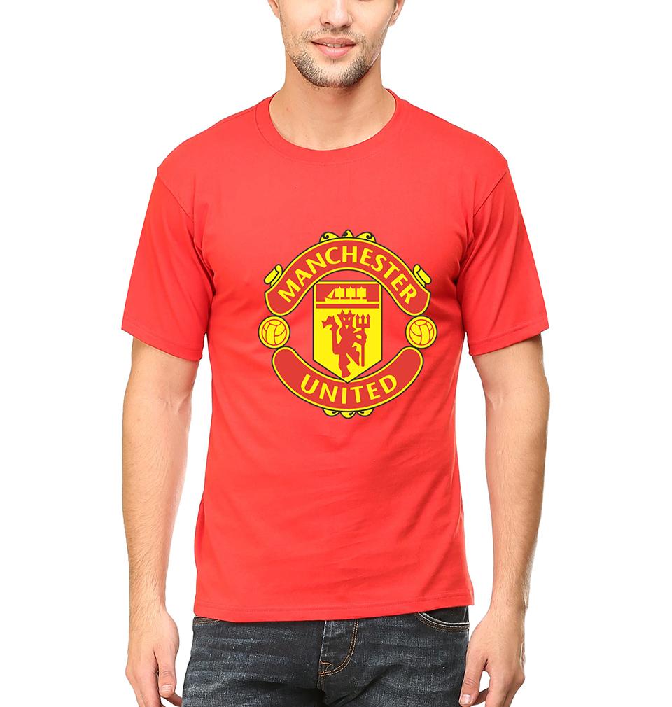 Manchester United Men Half Sleeves T-Shirts-FunkyTeesClub