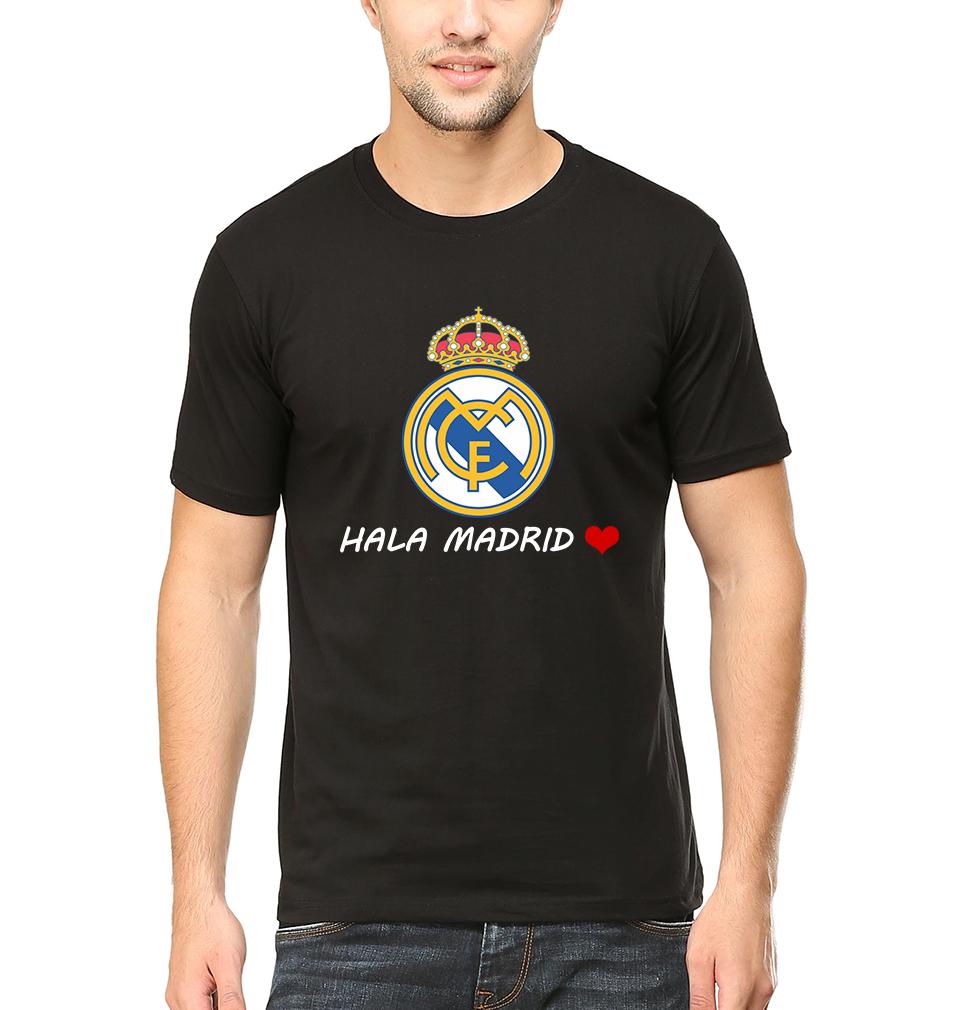 Hala Madrid Men Half Sleeves T-Shirts-FunkyTeesClub
