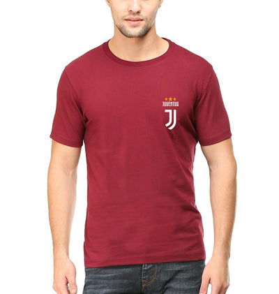 Juventus Logo Men Half Sleeves T-Shirts-FunkyTeesClub