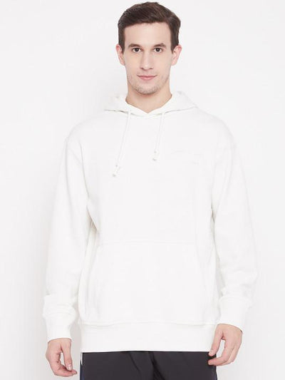 Plain White Hoodie Sweatshirt -FunkyTeesClub