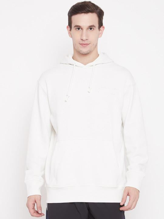 Plain White Hoodie Sweatshirt -FunkyTeesClub