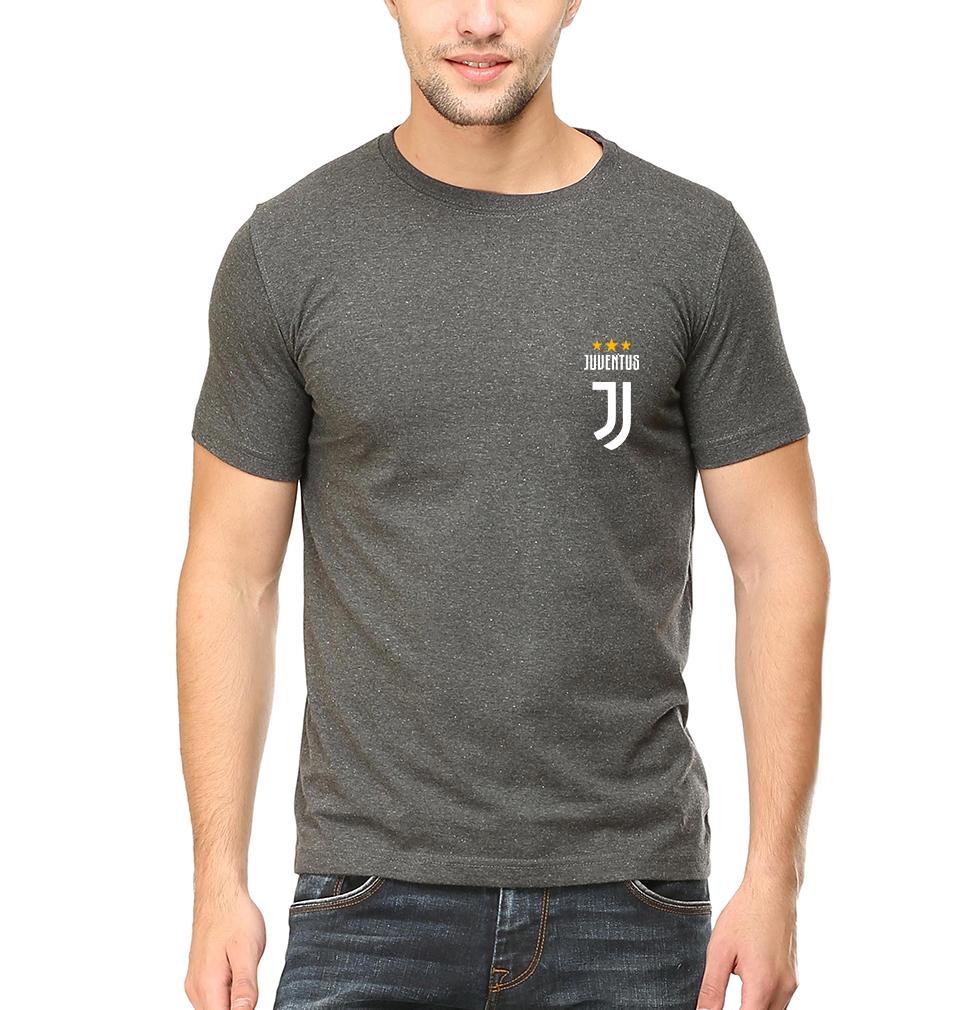 Juventus Logo Men Half Sleeves T-Shirts-FunkyTeesClub