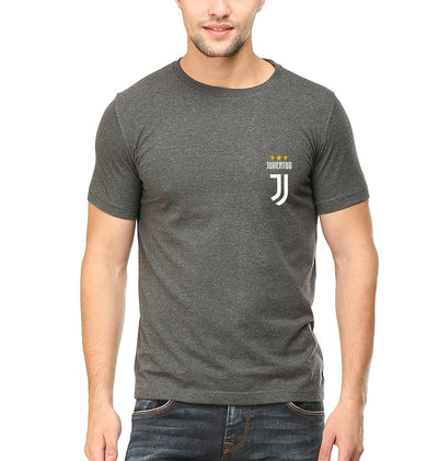 Juventus Logo Men Half Sleeves T-Shirts-FunkyTeesClub