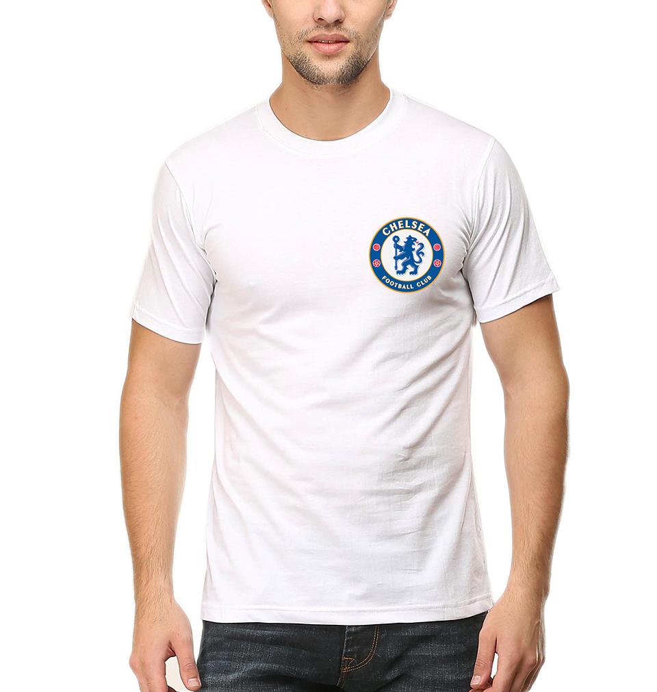 Chelsea Logo Men Half Sleeves T-Shirts-FunkyTeesClub