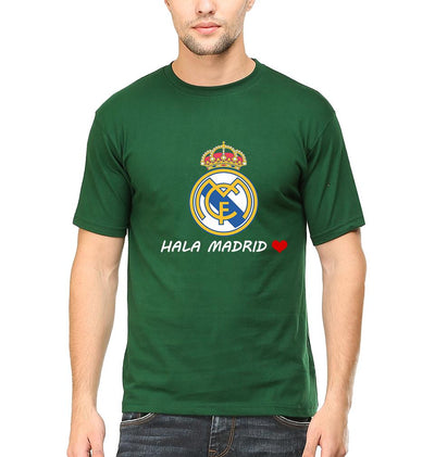 Hala Madrid Men Half Sleeves T-Shirts-FunkyTeesClub