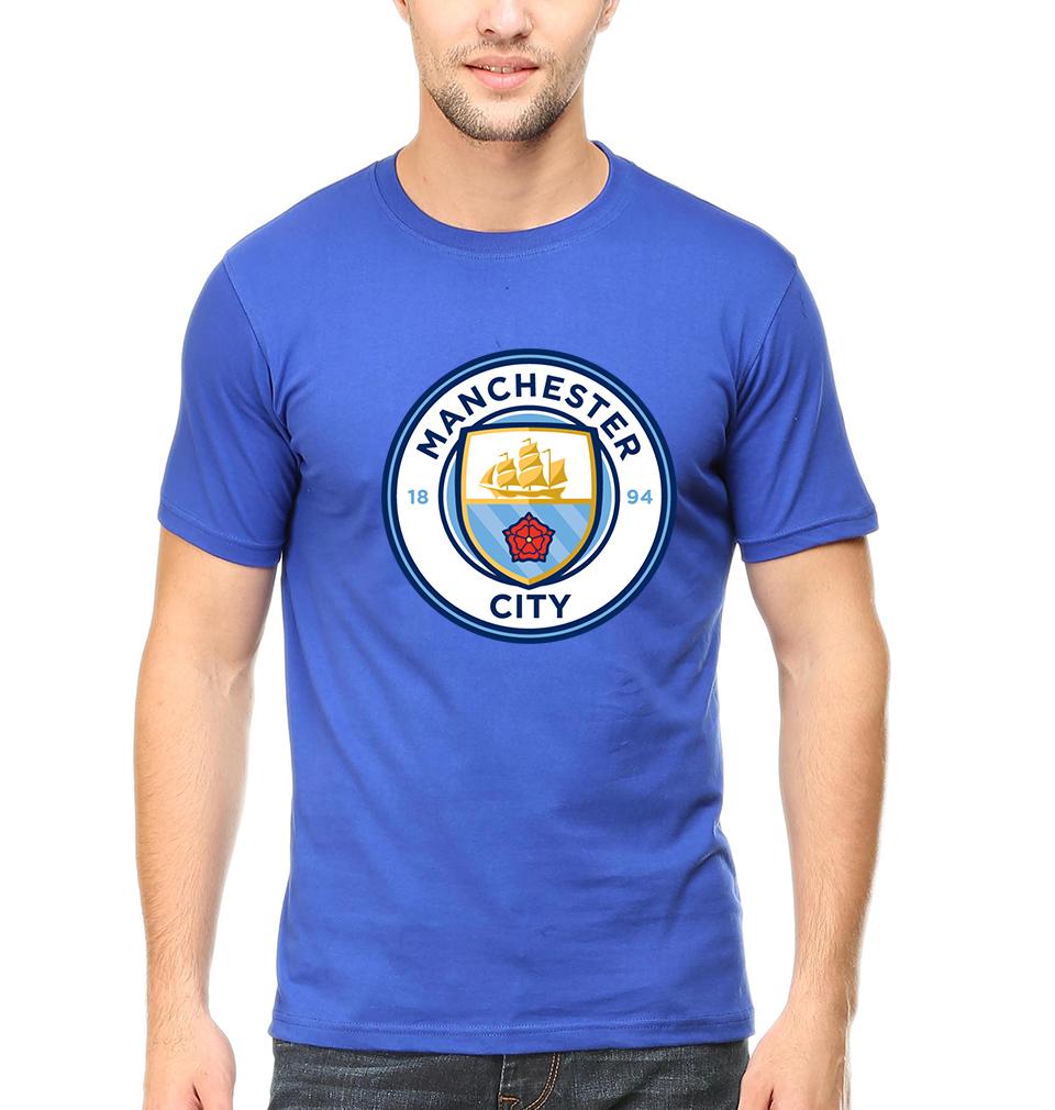 Manchester City Men Half Sleeves T-Shirts-FunkyTeesClub