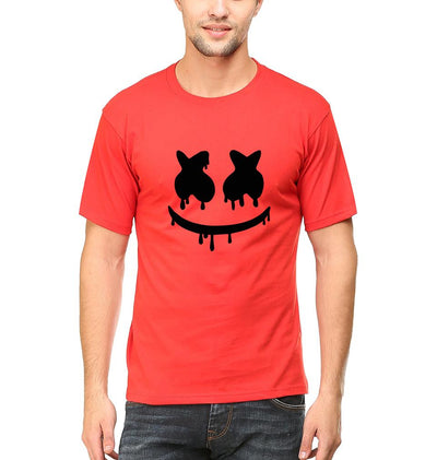 Marshmello Half Sleeves T-Shirt For Men-FunkyTeesClub
