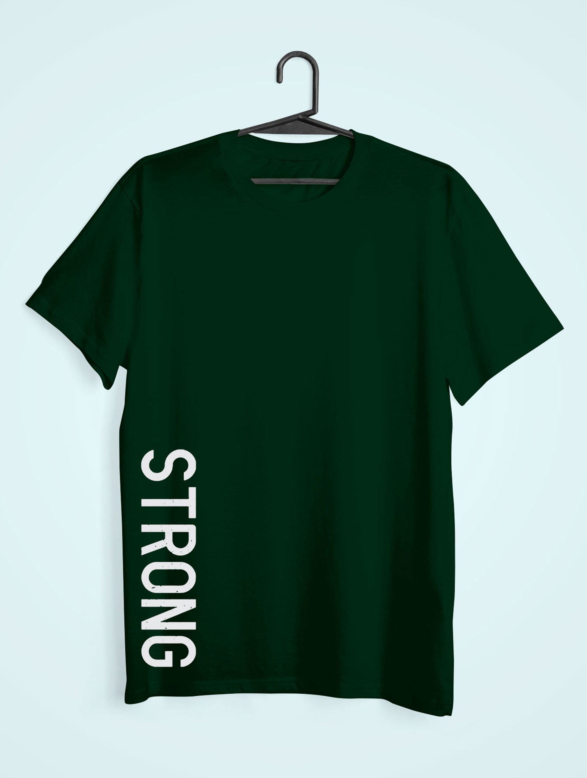 Strong Mens Half Sleeves T-shirt- FunkyTeesClub