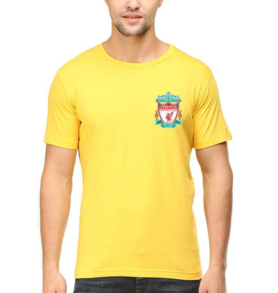 Liverpool Logo Men Half Sleeves T-Shirts-FunkyTeesClub