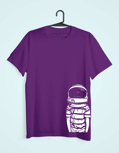 Space Boy Mens Half Sleeves T-shirt- FunkyTeesClub