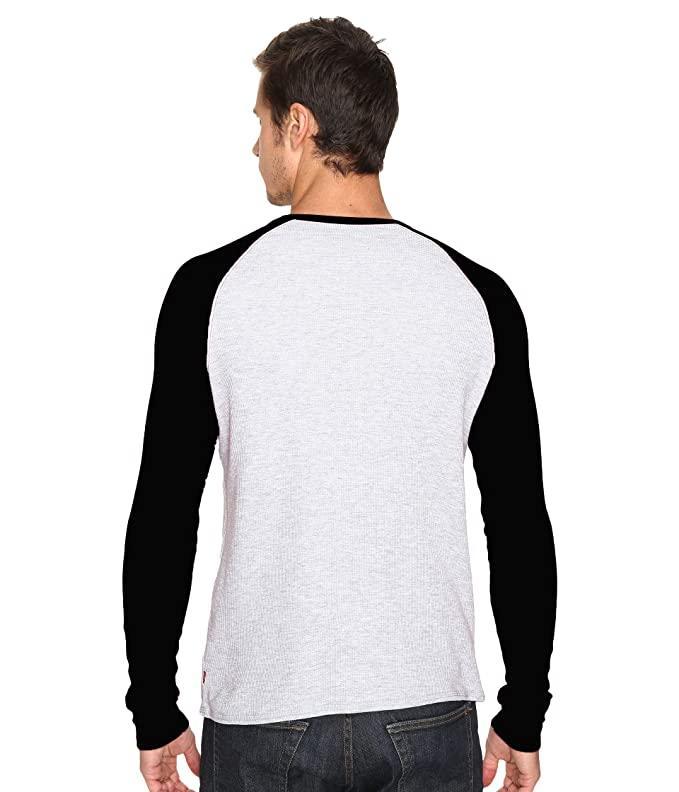 Plain Black white Raglan Full Sleeves T-Shirt-FunkyTeesClub