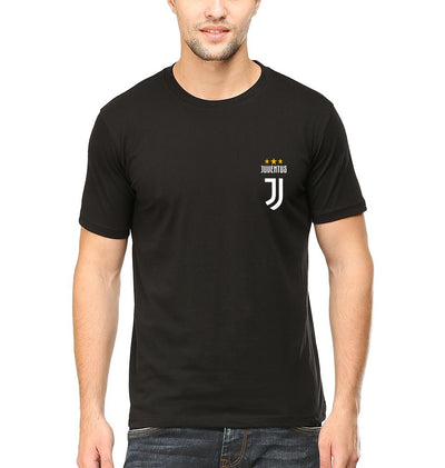 Juventus Logo Men Half Sleeves T-Shirts-FunkyTeesClub