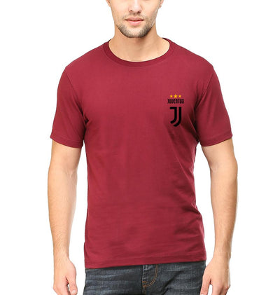 Juventus Logo Men Half Sleeves T-Shirts-FunkyTeesClub
