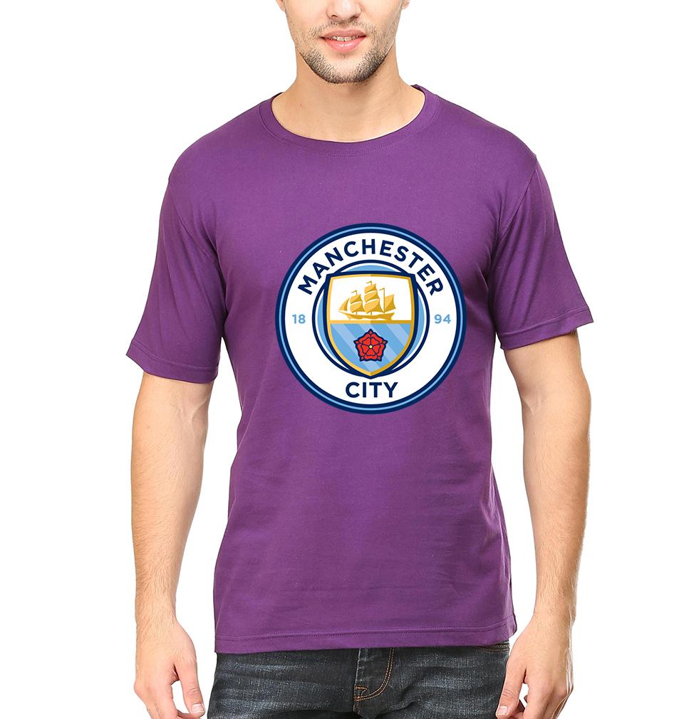 Manchester City Men Half Sleeves T-Shirts-FunkyTeesClub