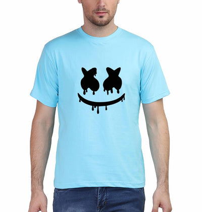 Marshmello Half Sleeves T-Shirt For Men-FunkyTeesClub