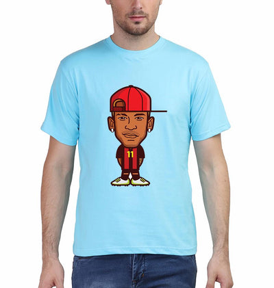 Neymar Men Half Sleeves T-Shirts-FunkyTeesClub
