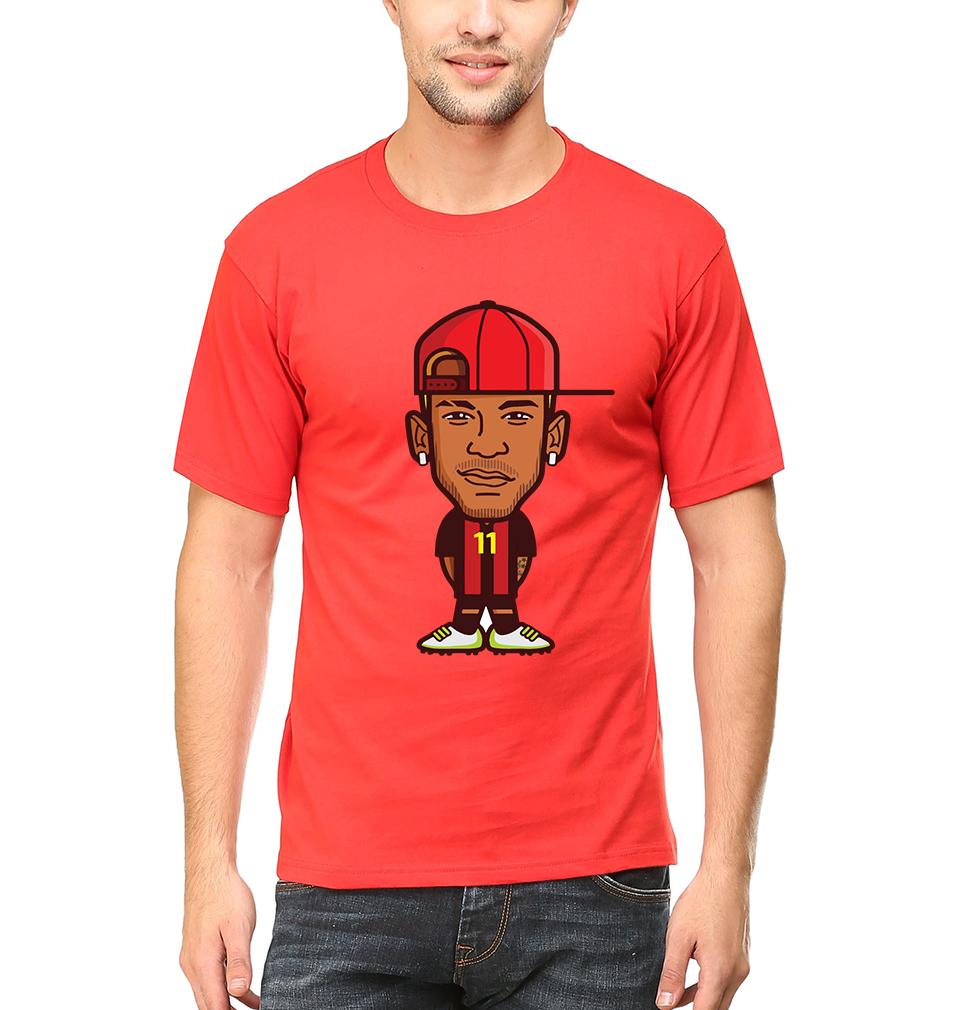 Neymar Men Half Sleeves T-Shirts-FunkyTeesClub
