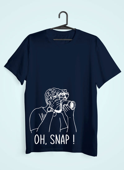 Oh Snap Women Half Sleeves T-shirt- FunkyTeesClub