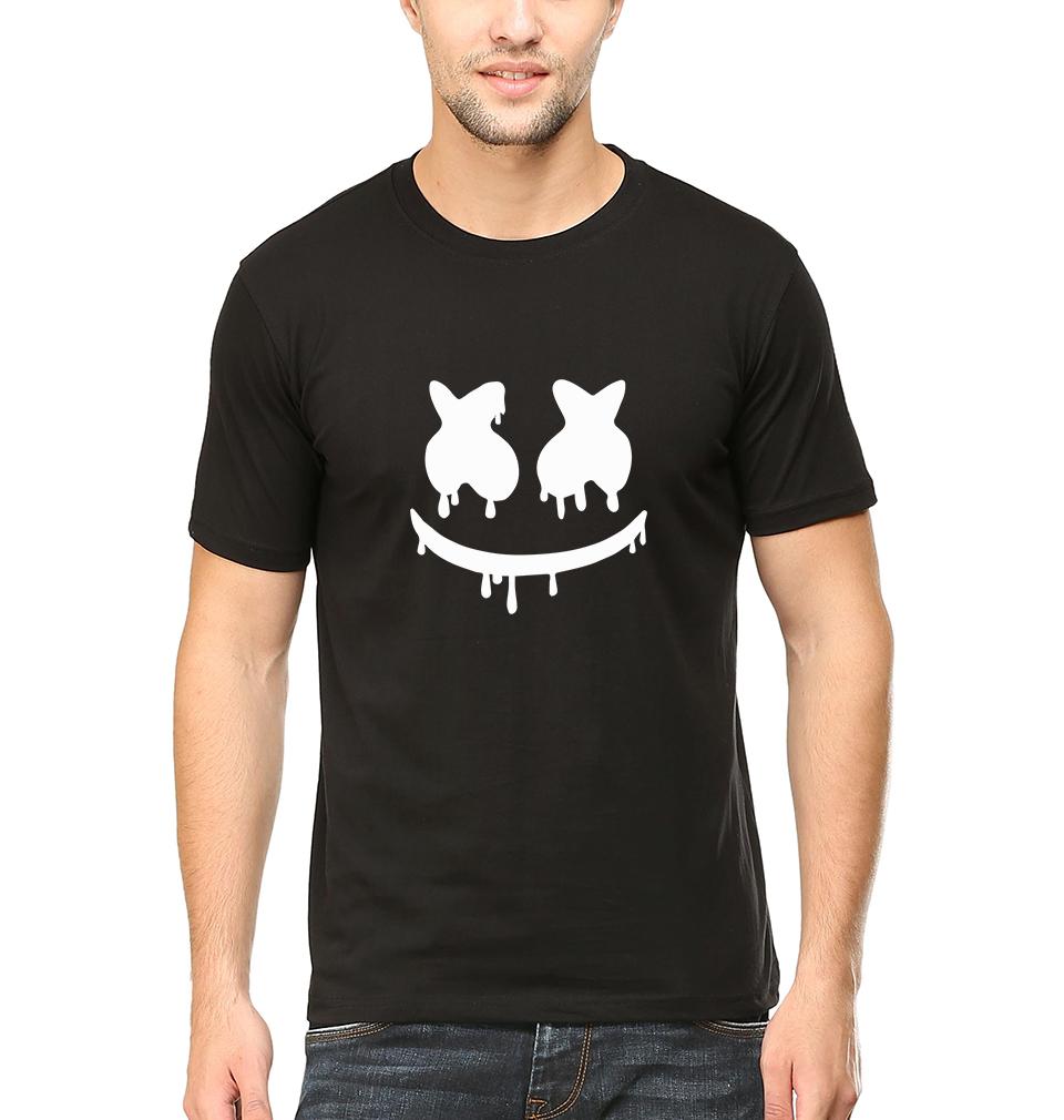 Marshmello Half Sleeves T-Shirt For Men-FunkyTeesClub