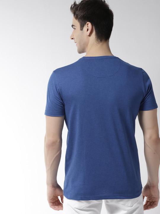 Plain Royal Blue Half Sleeves T-Shirt-FunkyTeesClub