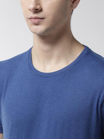 Plain Royal Blue Half Sleeves T-Shirt-FunkyTeesClub