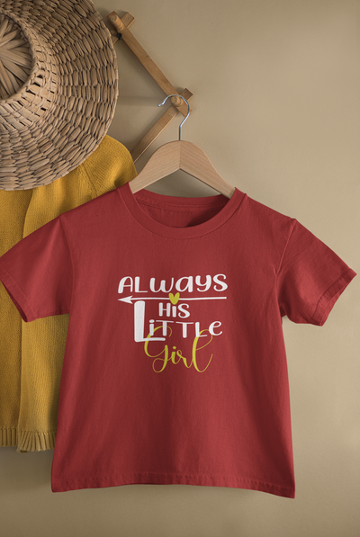 Always Her Hero Father and Daughter Red Matching T-Shirt- FunkyTeesClub