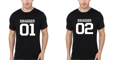 FunkyTees Swagger 01 BFF Black Half Sleeve T Shirt