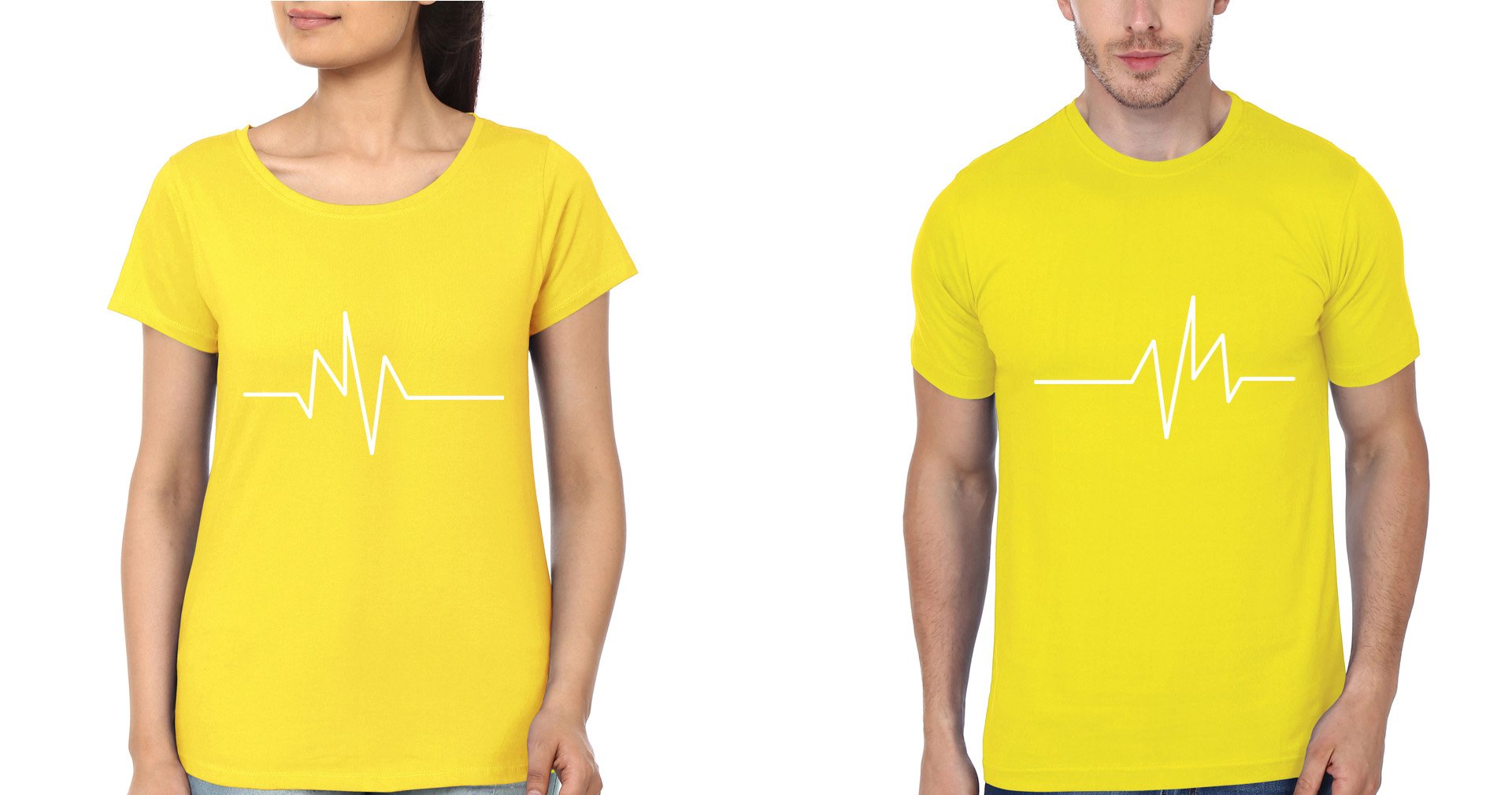 HEARTBEAT Brother-Sister Half Sleeves T-Shirts -FunkyTees