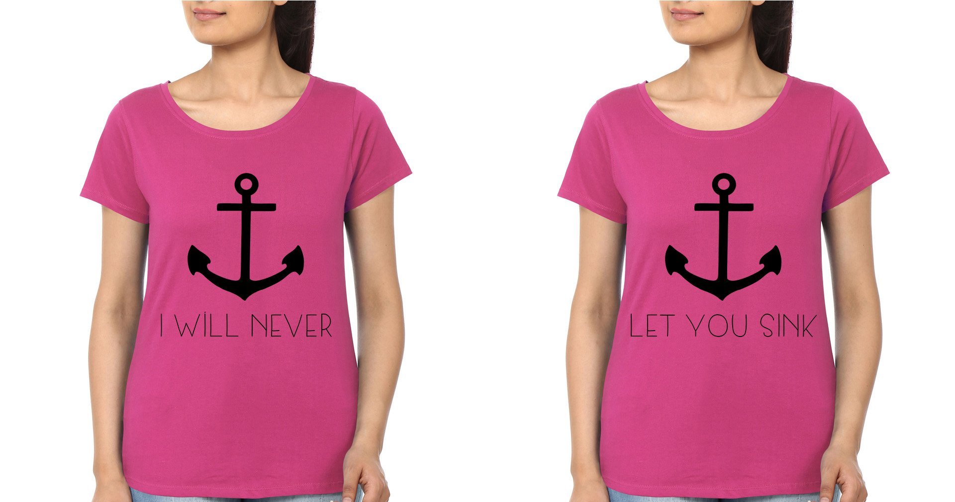 I Will Never BFF Half Sleeves T-Shirts-FunkyTees