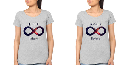Infinity-Beyond BFF Half Sleeves T-Shirts-FunkyTees