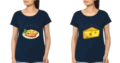 Macroni Cheese BFF Half Sleeves T-Shirts-FunkyTees