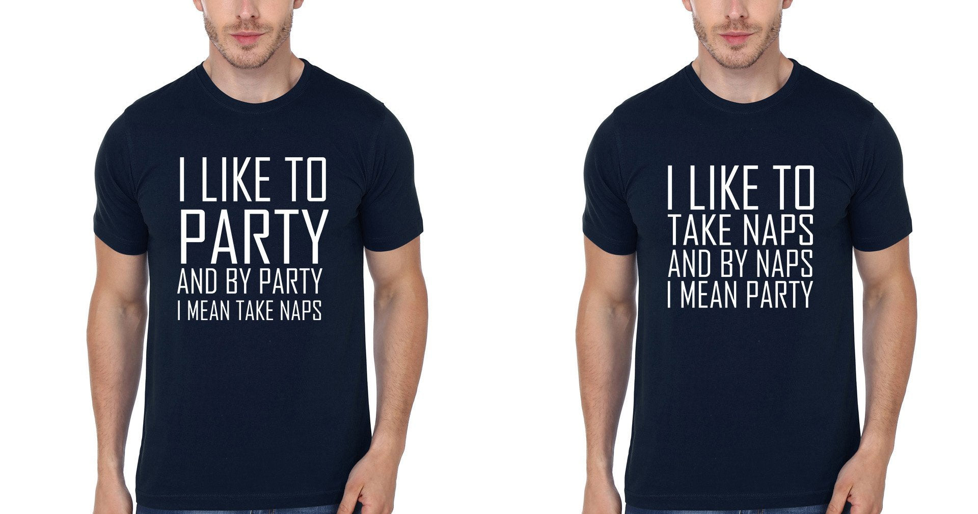 I Like too BFF Half Sleeves T-Shirts-FunkyTees