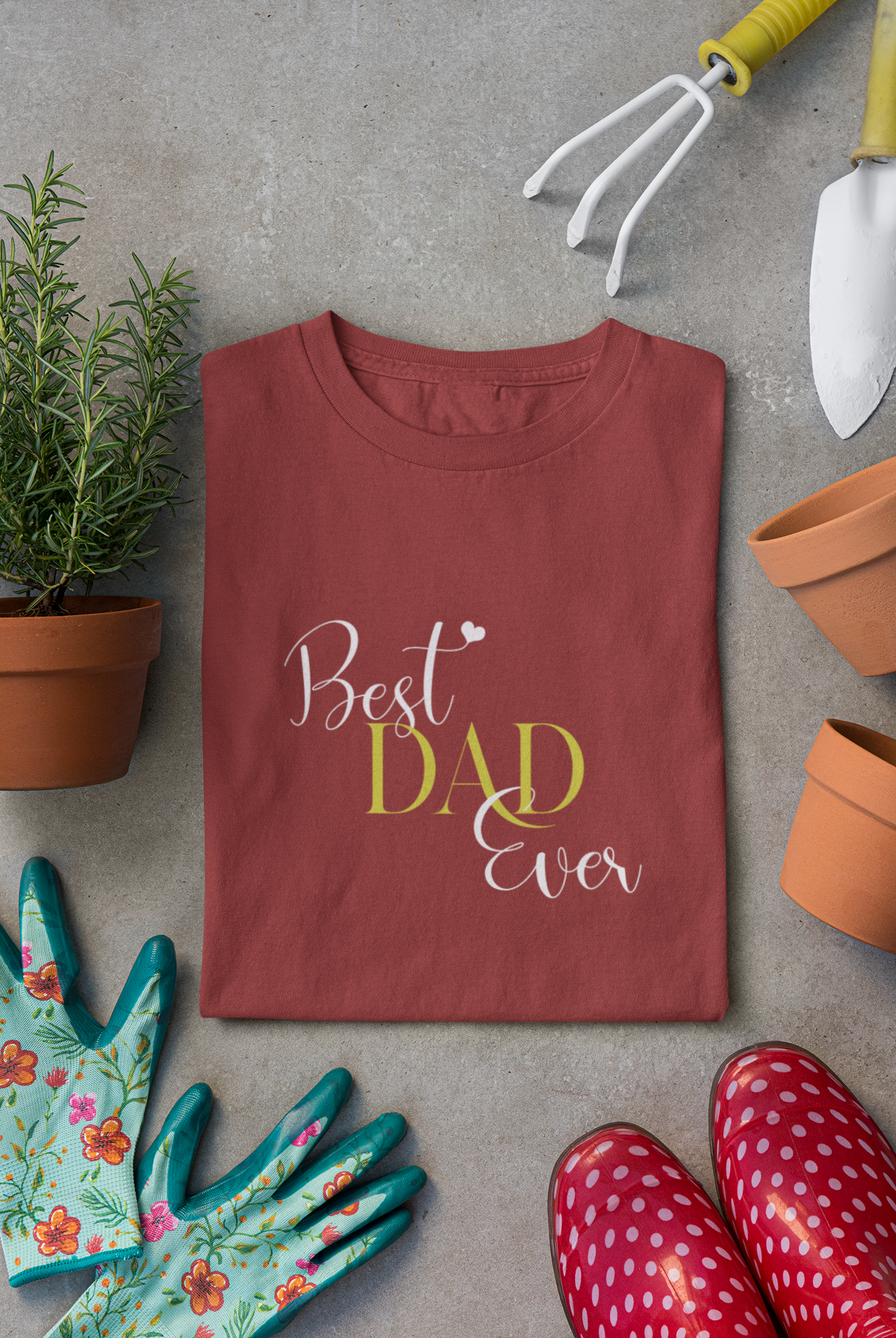 Best Dad Ever Father and Daughter Red Matching T-Shirt- FunkyTeesClub